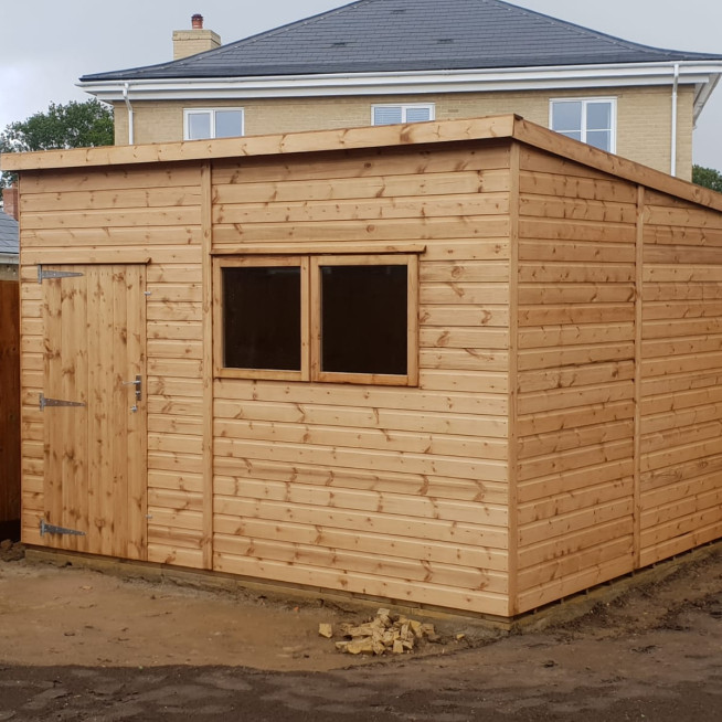 Heavy Duty Pent Workshop