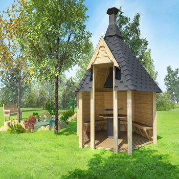 9.2sqm Open Grill Cabin