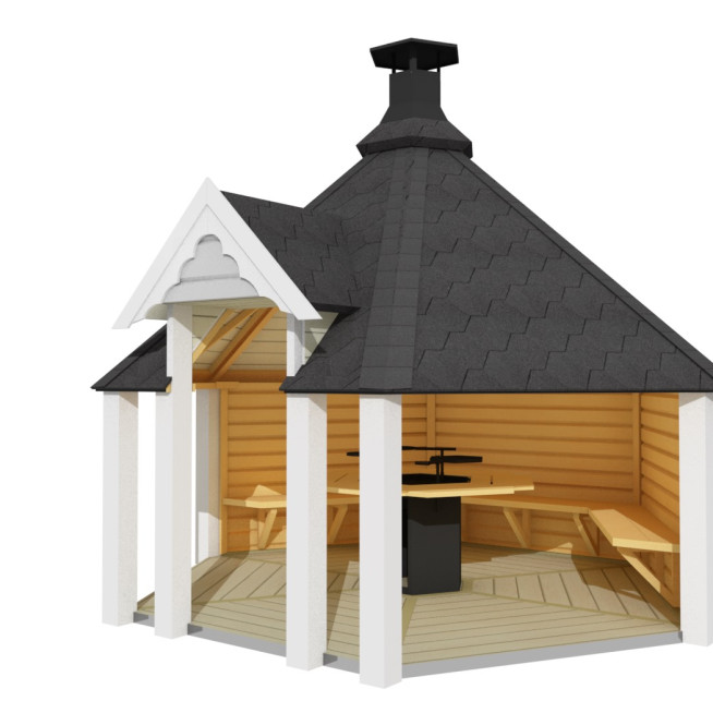 9.2sqm Open Grill Cabin