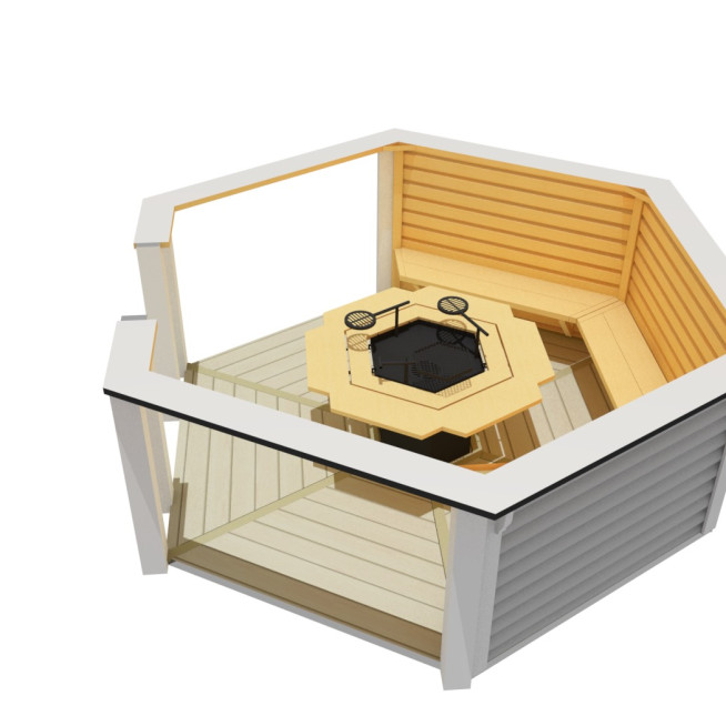 9.2sqm Open Grill Cabin