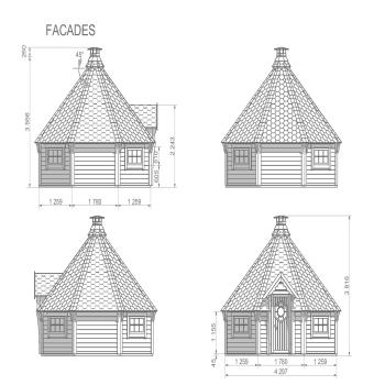 14.9sqm Grill Cabin