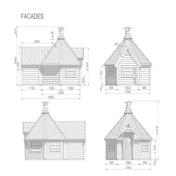 9.2sqm Grill Cabin with Extension