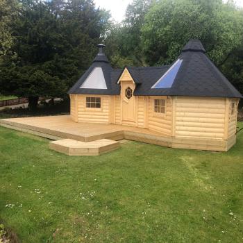9.2sqm Grill Cabin with 9.2sqm Grill Cabin (Double)
