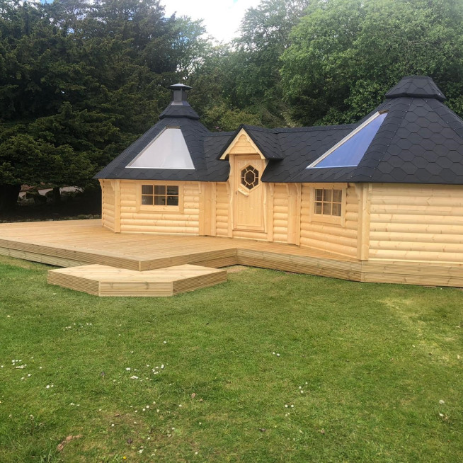 9.2sqm Grill Cabin with 9.2sqm Grill Cabin (Double)