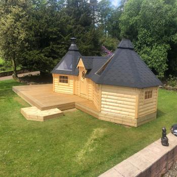 9.2sqm Grill Cabin with 9.2sqm Grill Cabin (Double)