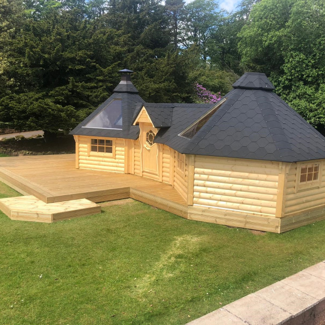 9.2sqm Grill Cabin with 9.2sqm Grill Cabin (Double)