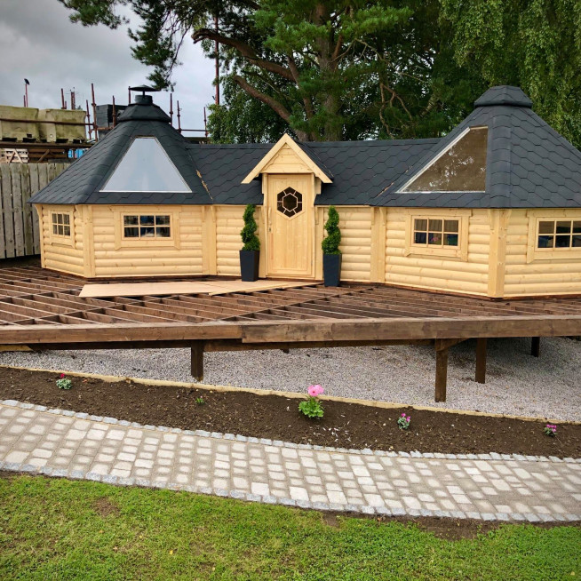 9.2sqm Grill Cabin with 9.2sqm Grill Cabin (Double)