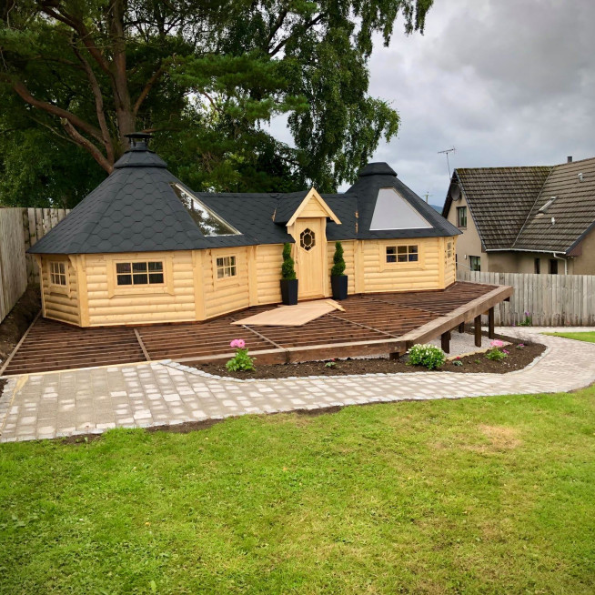 9.2sqm Grill Cabin with 9.2sqm Grill Cabin (Double)