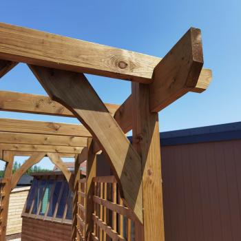 Mono Pitch Pergola | Softwood