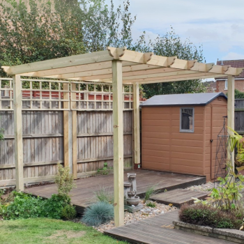 Mono Pitch Pergola | Softwood