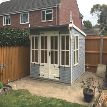 A PENT SUMMERHOUSE